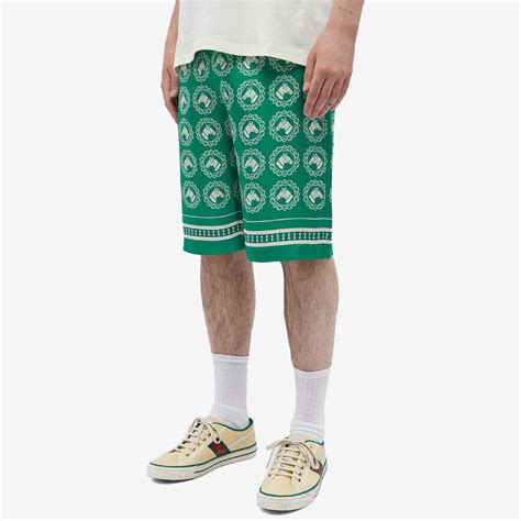 gucci bowling shorts|gucci flannel shirt.